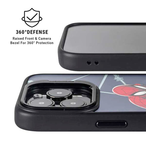 Marvel Spiderman Crawling Spiderman iPhone 16 Pro Kickstand Case